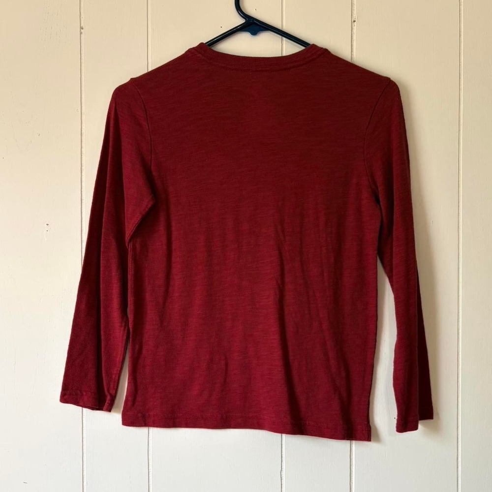 Wonder Nation Boys Red Long Sleeve Pocket Tee Size 8 - Picture 2 of 3